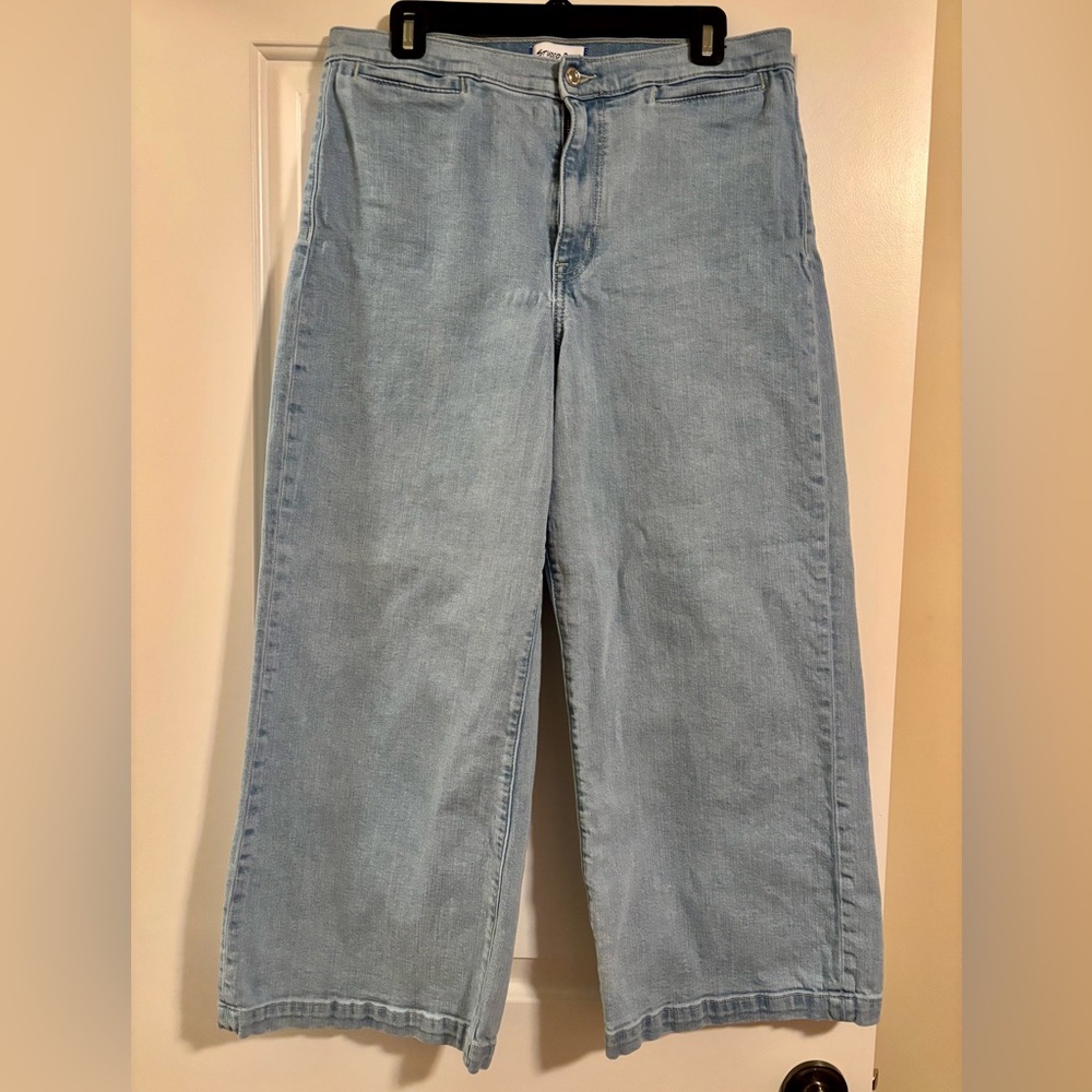 Studio Blue Light Blue Wide Leg Jeans